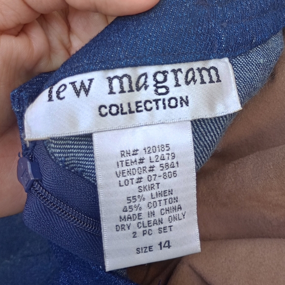 Vintage Tiered Blue Jean Dress - Picture 6 of 6